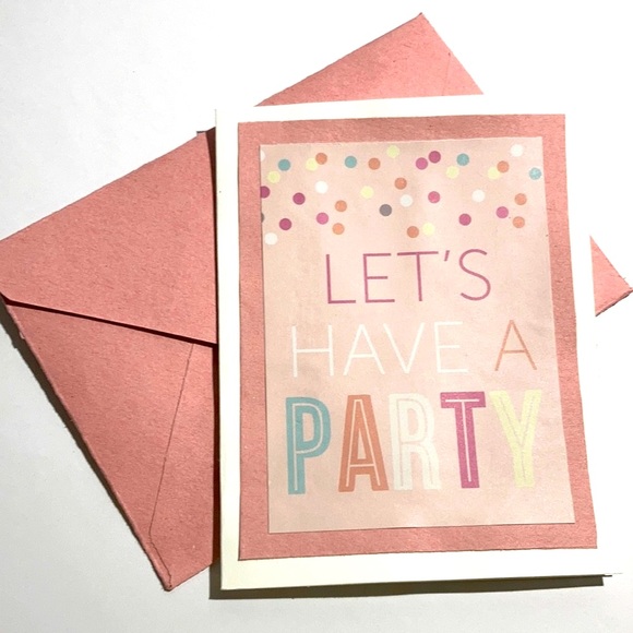 ❗️3x$10❗️🎉 Lets have a party card with envelope🎉 - Picture 1 of 7